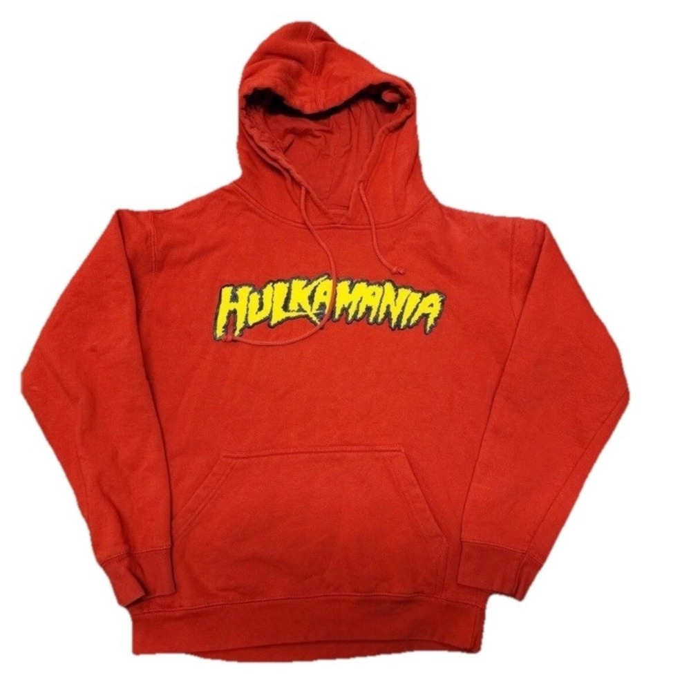 Hulkamania Hulk‎ Hogan Red Adult Hoodie Unisex Medium